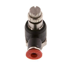 Flow Control Silencer Meter-In Elbow 4 mm - G1/8'' Brass/PA 66