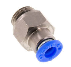 Push-In Fitting 6mm & G1/4'' Male Auto Shut-Off Brass/PBT 0-10bar (0-145psi) [2 Pieces]