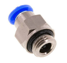 Push-In Fitting 6mm & G1/4'' Male Auto Shut-Off Brass/PBT 0-10bar (0-145psi) [2 Pieces]