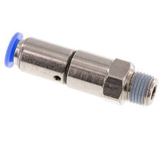 8mm & R1/4'' Quick Swivel Joint Push-In-Male Threads Nickel-Plated Brass/PBT NBR Rotatable