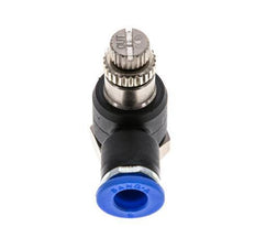 Flow Control Silencer Meter-Out Elbow 6 mm - G1/8'' Brass/PA 66