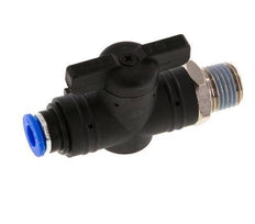 2-Way Straight Ball Valve 6 mm - R1/4'' Plastic/Brass