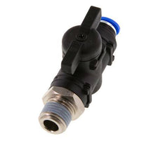 2-Way Straight Ball Valve 6 mm - R1/4'' Plastic/Brass