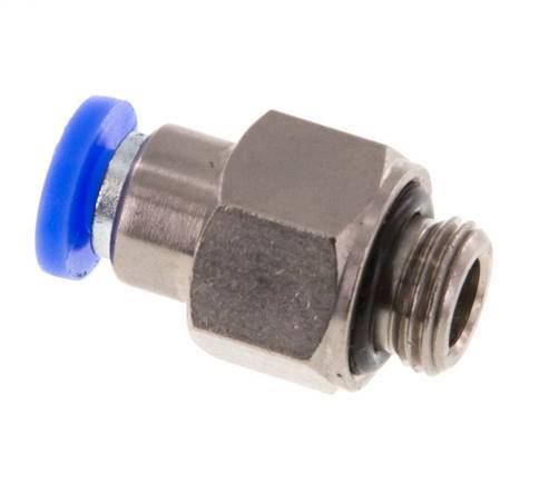 Push-In Fitting 4mm & G1/8'' Male Auto Shut-Off Brass/PBT 0-10bar (0-145psi) [2 Pieces]