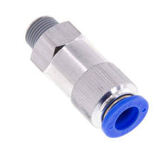 Push-In Check Valve 12mm & R3/8'' Male Aluminum 0.2-10bar (3-145psi) Hose-Thread