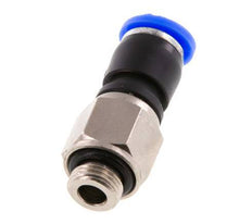 6mm & G1/8'' Swivel Joint Push-In-Male Threads Nickel-Plated Brass/PBT NBR Rotatable