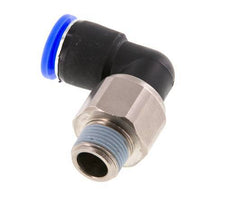 12mm & R3/8'' Elbow Swivel Joint Push-In-Male Threads Nickel-Plated Brass/PBT NBR Rotatable