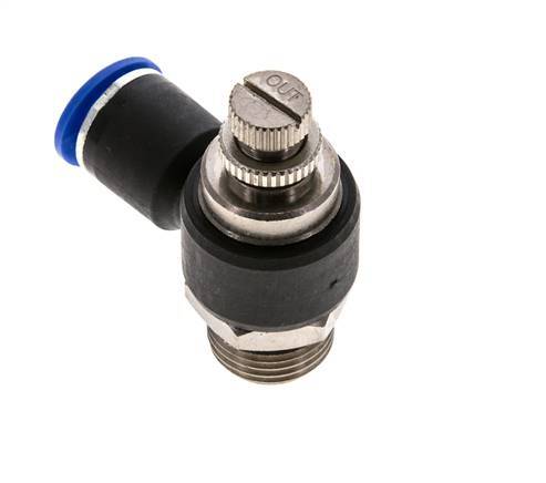 Flow Control Silencer Meter-Out Elbow 12 mm - G1/2'' Brass/PA 66