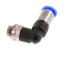 Push-In Fitting 6mm & G1/8'' Male Auto Shut-Off Elbow Brass/PBT 0-10bar (0-145psi) [2 Pieces]