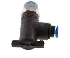 2-Way Elbow Ball Valve 10 mm - R1/2'' Plastic/Brass