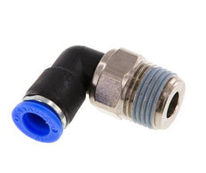 10mm & R1/2'' Elbow Swivel Joint Push-In-Male Threads Nickel-Plated Brass/PBT NBR Rotatable