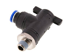 2-Way Elbow Ball Valve 10 mm - R1/4'' Plastic/Brass