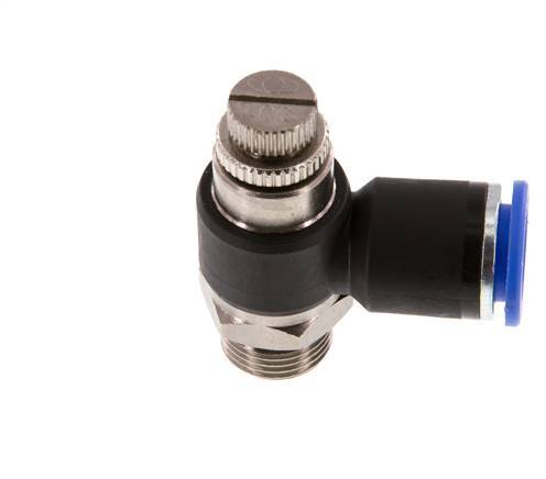 Flow Control Silencer Meter-Out Elbow 12 mm - G3/8'' Brass/PA 66