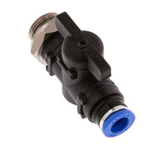 2-Way Straight Ball Valve 8 mm - G3/8'' Plastic/Brass