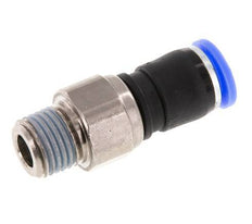 8mm & R1/4'' Swivel Joint Push-In-Male Threads Nickel-Plated Brass/PBT NBR Rotatable