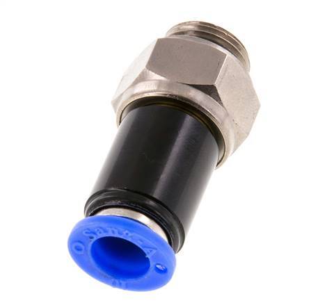 10mm & G3/8'' Swivel Joint Push-In-Male Threads Nickel-Plated Brass/PBT NBR Rotatable