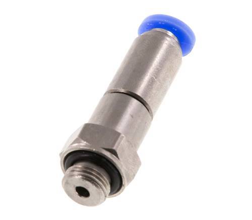 4mm & G1/8'' Quick Swivel Joint Push-In-Male Threads Nickel-Plated Brass/PBT NBR Rotatable