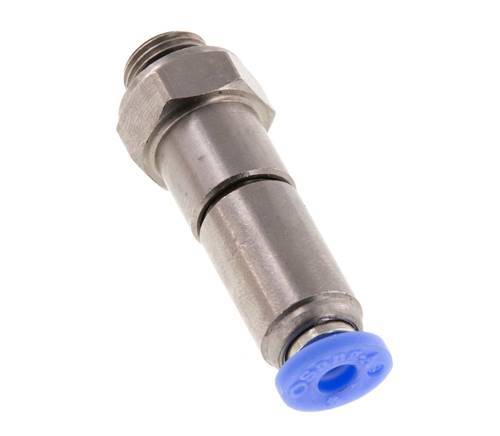 4mm & G1/8'' Quick Swivel Joint Push-In-Male Threads Nickel-Plated Brass/PBT NBR Rotatable