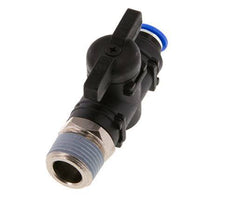 2-Way Straight Ball Valve 6 mm - R3/8'' Plastic/Brass