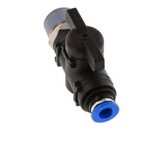 2-Way Straight Ball Valve 6 mm - R3/8'' Plastic/Brass