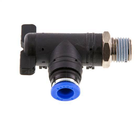 2-Way Elbow Ball Valve 8 mm - R1/4'' Plastic/Brass
