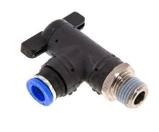 2-Way Elbow Ball Valve 8 mm - R1/4'' Plastic/Brass