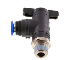 2-Way Elbow Ball Valve 8 mm - R1/4'' Plastic/Brass