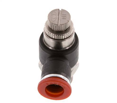 Flow Control Silencer Meter-In Elbow 10 mm - G3/8'' Brass/PA 66