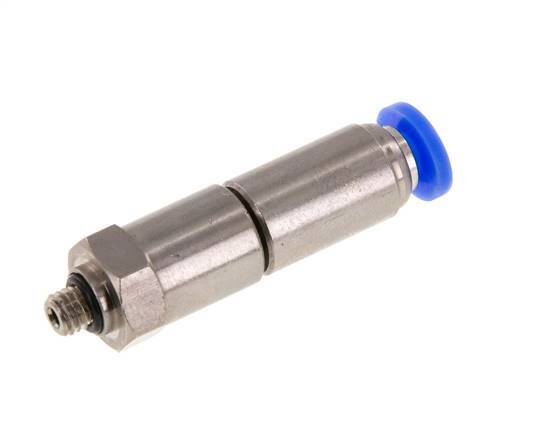 4mm & M5 Quick Swivel Joint Push-In-Male Threads Nickel-Plated Brass/PBT NBR Rotatable