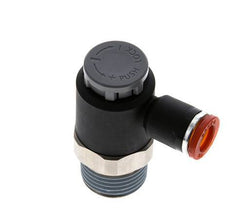 Flow Control Valve Meter-In Elbow 8 mm - R1/2'' Brass/PA 66 Locknut