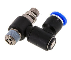 Flow Control Silencer Meter-Out Rotatable 6 mm - R1/8'' Brass/PA 66