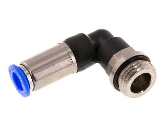 Push-In Fitting 10mm & G1/2'' Male Auto Shut-Off Elbow Brass/PBT 0-10bar (0-145psi)