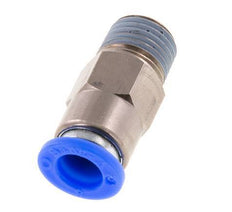 Push-In Fitting 8mm & R1/4'' Male Auto Shut-Off Brass/PBT 0-10bar (0-145psi) [2 Pieces]
