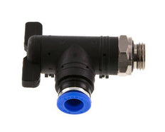 2-Way Elbow Ball Valve 8 mm - G1/4'' Plastic/Brass