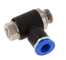 Flow Control Silencer Meter-Out Elbow 6 mm - G1/8'' Brass/PA 66 Slotted Screw