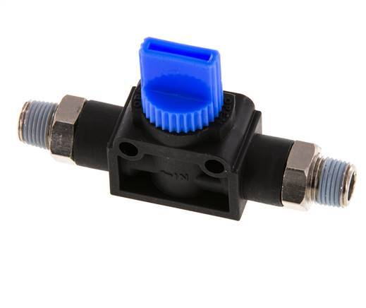 3/2-Way Shut-Off Hand Valve R1/8'' Plastic/Brass