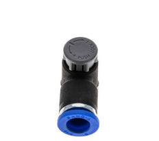 Flow Control Valve Meter-Out Elbow 8 mm - G1/8'' Brass/PA 66 Locknut