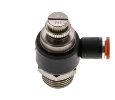 Flow Control Silencer Meter-In Elbow 8 mm - G1/2'' Brass/PA 66
