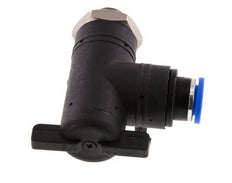 2-Way Elbow Ball Valve 10 mm - G1/4'' Plastic/Brass