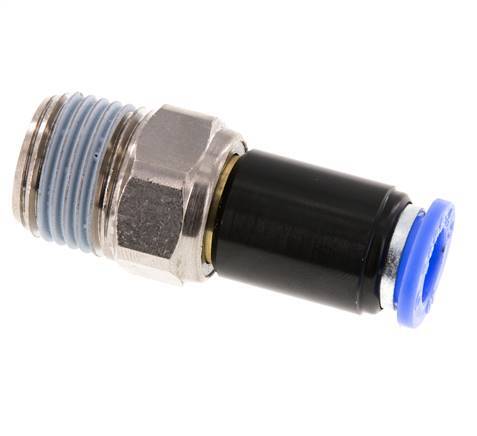 10mm & R1/2'' Swivel Joint Push-In-Male Threads Nickel-Plated Brass/PBT NBR Rotatable