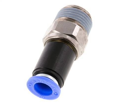 10mm & R1/2'' Swivel Joint Push-In-Male Threads Nickel-Plated Brass/PBT NBR Rotatable