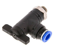 2-Way Elbow Ball Valve 8 mm - G1/8'' Plastic/Brass