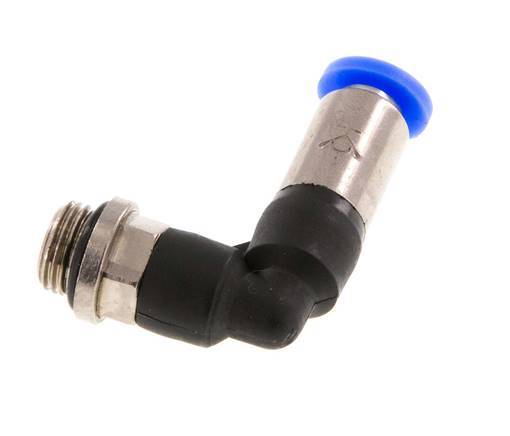 Push-In Fitting 4mm & G1/8'' Male Auto Shut-Off Elbow Brass/PBT 0-10bar (0-145psi) [2 Pieces]