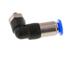 Push-In Fitting 6mm & M5 Male Auto Shut-Off Elbow Brass/PBT 0-10bar (0-145psi)