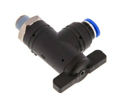 2-Way Elbow Ball Valve 6 mm - R1/8'' Plastic/Brass