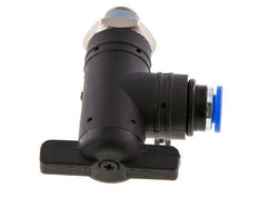 2-Way Elbow Ball Valve 6 mm - R1/8'' Plastic/Brass