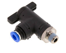 2-Way Elbow Ball Valve 6 mm - R1/8'' Plastic/Brass