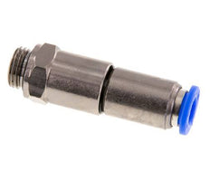 8mm & G1/4'' Quick Swivel Joint Push-In-Male Threads Nickel-Plated Brass/PBT NBR Rotatable
