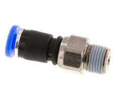 4mm & R1/8'' Swivel Joint Push-In-Male Threads Nickel-Plated Brass/PBT NBR Rotatable