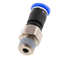 4mm & R1/8'' Swivel Joint Push-In-Male Threads Nickel-Plated Brass/PBT NBR Rotatable